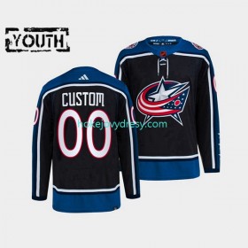 Dětské Hokejový Dres Columbus Blue Jackets Personalizované Adidas 2022-2023 Reverse Retro Námořnictvo Authentic